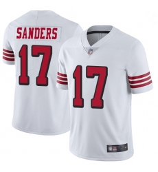 Youth 49ers 17 Emmanuel Sanders White Rush Stitched Football Vapor Untouchable Limited Jersey