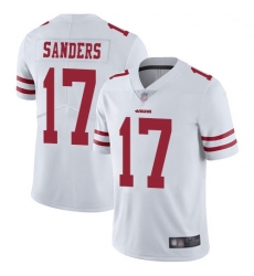 Youth 49ers 17 Emmanuel Sanders White Stitched Football Vapor Untouchable Limited Jersey