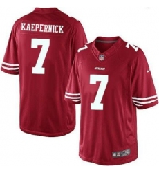 Youth Nike San Francisco 49ers 7 Colin Kaepernick Limited Red NFL Jersey