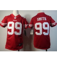 Youth Nike San Francisco 49ers #99 Aldon Smith White Nike NFL Jerseys