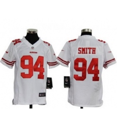 Youth Nike Youth NFL San Francisco 49ers #94 Smith White jersey