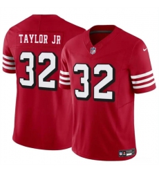 Youth San Francisco 49ers 32 Patrick Taylor Jr New Red 2024 F U S E  Vapor Untouchable Limited Stitched Football Jersey