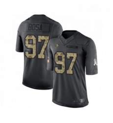 Youth San Francisco 49ers 97 Nick Bosa Limited Black 2016 Salute to Service Football Jersey