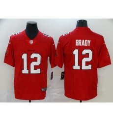 Buccaneers 12 Tom Brady Red Vapor Untouchable Limited Jersey