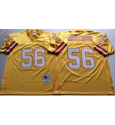 Buccaneers 56 Hardy Nickerson Yellow Throwback Jersey