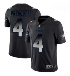 Cowboys #4 Dak Prescott Black Men Stitched Football Vapor Untouchable Limited Smoke Fashion Jersey