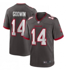 Men Buccaneers 14 Chris Godwin Pewter Gray Stitched NFL Jersey