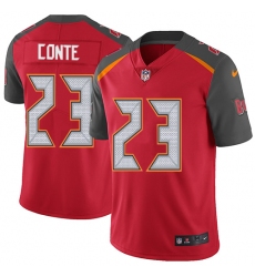 Men Nike Buccaneers #23 Chris Conte Red Team Color Stitched NFL Vapor Untouchable Limited Jersey