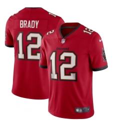 Men Nike Tampa Bay Buccaneers 12 Tom Brady Red Vapor Limited NFL Stitched Jersey
