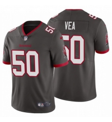 Men Nike Tampa Bay Buccaneers 50 Vita Vea Pewter Alternate Vapor Limited Jersey