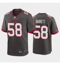 Men Nike Tampa Bay Buccaneers 58 Shaquil Barrett Pewter Alternate Vapor Limited Jersey