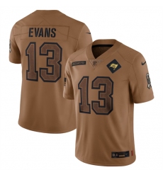 Men Tampa Bay Buccaneers 13 Mike Evans 2023 Brown Salute To Service Limited Stitched Jersey