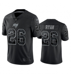 Men Tampa Bay Buccaneers 26 Logan Ryan Black Reflective Limited Stitched Jersey