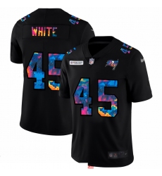 Men Tampa Bay Buccaneers 45 Devin White Men Nike Multi Color Black 2020 NFL Crucial Catch Vapor Untouchable Limited Jersey
