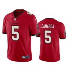 Men Tampa Bay Buccaneers 5 Jake Camarda Red Vapor Untouchable Limited Stitched Jersey