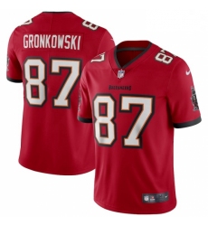 Men Tampa Bay Buccaneers #87 Rob Gronkowski Nike Red Vapor Limited Jersey