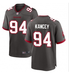 Men Tampa Bay Buccaneers 94 Calijah Kancey Grey 2023 Draft Stitched Game Jersey