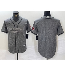 Men Tampa Bay Buccaneers Blank Grey Cool Base Stitched Baseball JerseyS