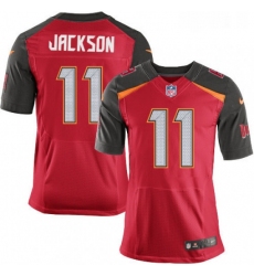 Mens Nike Tampa Bay Buccaneers 11 DeSean Jackson Elite Red Team Color NFL Jersey