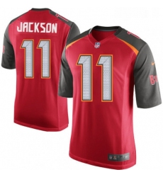 Mens Nike Tampa Bay Buccaneers 11 DeSean Jackson Game Red Team Color NFL Jersey