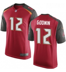 Mens Nike Tampa Bay Buccaneers 12 Chris Godwin Game Red Team Color NFL Jersey