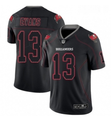 Mens Nike Tampa Bay Buccaneers 13 Mike Evans Limited Lights Out Black Rush NFL Jersey