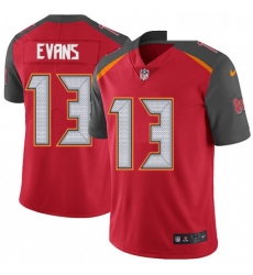 Mens Nike Tampa Bay Buccaneers 13 Mike Evans Red Team Color Vapor Untouchable Limited Player NFL Jersey