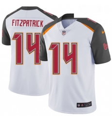 Mens Nike Tampa Bay Buccaneers 14 Ryan Fitzpatrick White Vapor Untouchable Limited Player NFL Jersey