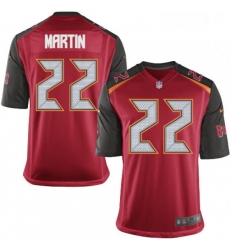 Mens Nike Tampa Bay Buccaneers 22 Doug Martin Game Red Team Color NFL Jersey