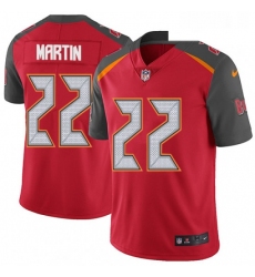 Mens Nike Tampa Bay Buccaneers 22 Doug Martin Red Team Color Vapor Untouchable Limited Player NFL Jersey