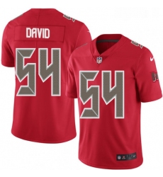 Mens Nike Tampa Bay Buccaneers 54 Lavonte David Limited Red Rush Vapor Untouchable NFL Jersey