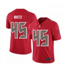 Mens Tampa Bay Buccaneers 45 Devin White Limited Red Rush Vapor Untouchable Football Jersey