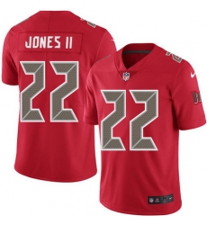 Nike Buccaneers #22 Ronald Jones II Red Mens Stitched NFL Limited Rush Jersey