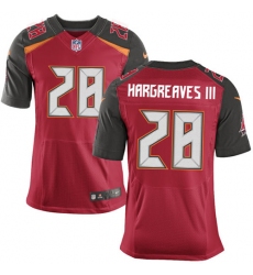 Nike Buccaneers #28 Vernon Hargreaves III Red Team Color Mens Stitched NFL New Elite Jersey