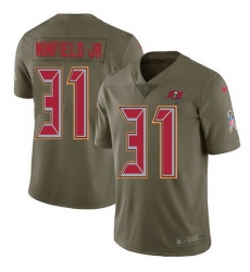 Nike Buccaneers 31 Antoine Winfield Jr  Olive Men Stitched NFL Limited 2017 Salute To Service Jersey