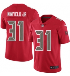 Nike Buccaneers 31 Antoine Winfield Jr  Red Men Stitched NFL Limited Rush Jersey