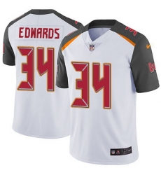 Nike Buccaneers 34 Mike Edwards White Men Stitched NFL Vapor Untouchable Limited Jersey