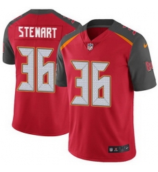 Nike Buccaneers #36 M J Stewart Red Team Color Mens Stitched NFL Vapor Untouchable Limited Jersey