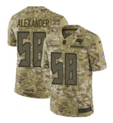Nike Buccaneers #58 Kwon Alexander Camo Mens Stitched NFL Limited 2018 Salute To Service Jersey