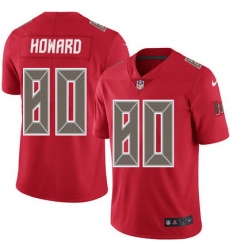 Nike Buccaneers #80 O  J  Howard Red Mens Stitched NFL Limited Rush Jersey