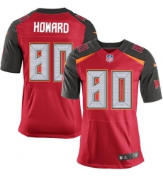 Nike Buccaneers #80 O  J  Howard Red Team Color Mens Stitched NFL New Elite Jersey