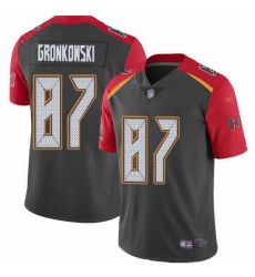 Nike Buccaneers 87 Rob Gronkowski Gray Men Stitched NFL Limited Inverted Legend Jersey