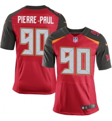 Nike Buccaneers #90 Jason Pierre Paul Red Team Color Mens Stitched NFL New Elite Jersey