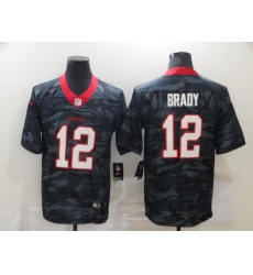Nike Tampa Bay Buccaneers 12 Tom Brady Black Camo Limited Jersey