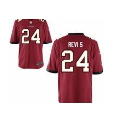Nike Tampa Bay Buccaneers 24 Darrelle Revis Red Game NFL Jersey
