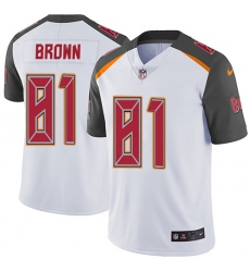 Nike Tampa Bay Buccaneers 81 Antonio Brown White Men Stitched NFL Vapor Untouchable Limited Jersey