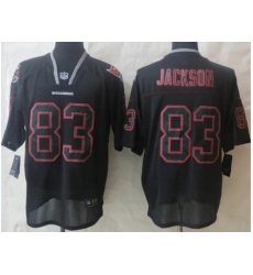 Nike Tampa Bay Buccaneers 83 Vincent Jackson Black Elite Light Out NFL Jersey