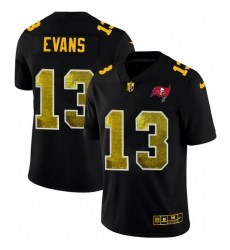 Tampa Bay Buccaneers 13 Mike Evans Men Black Nike Golden Sequin Vapor Limited NFL Jersey