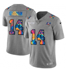 Tampa Bay Buccaneers 14 Chris Godwin Men Nike Multi Color 2020 NFL Crucial Catch NFL Jersey Greyheather