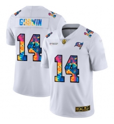 Tampa Bay Buccaneers 14 Chris Godwin Men White Nike Multi Color 2020 NFL Crucial Catch Limited NFL Jersey